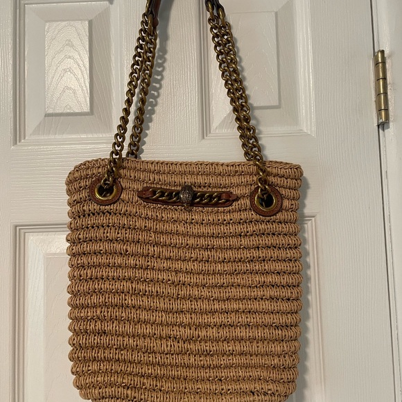 Kurt Geiger Beige Woven Shoulder Bag - Picture 2 of 6
